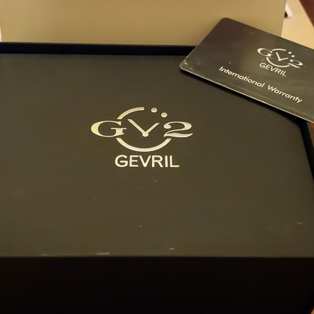 Rose Gold Real Diamond Bezel Watch GV2 BY GEVRIL - Picture 16 of 16